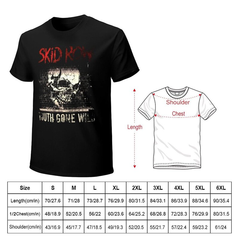 Skid Row Youth Gone Wild Art Gift T-Shirt blank t shirts Aesthetic clothing boys t shirts men clothes