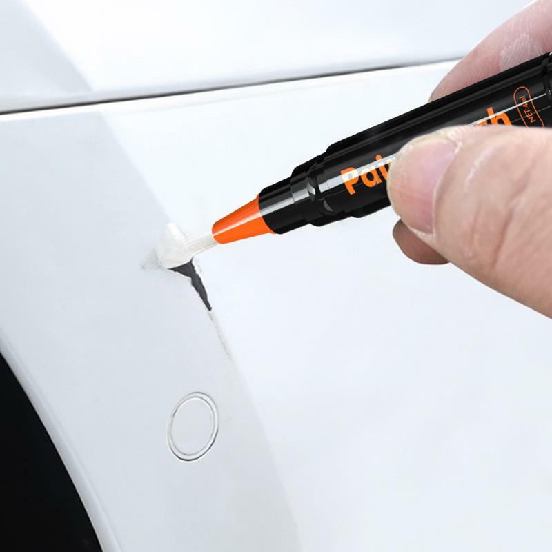 Kuas pena perbaikan cat goresan mobil, Aksesori Mobil pensil cat tahan air profesional penghilang sentuhan goresan untuk mantel mobil