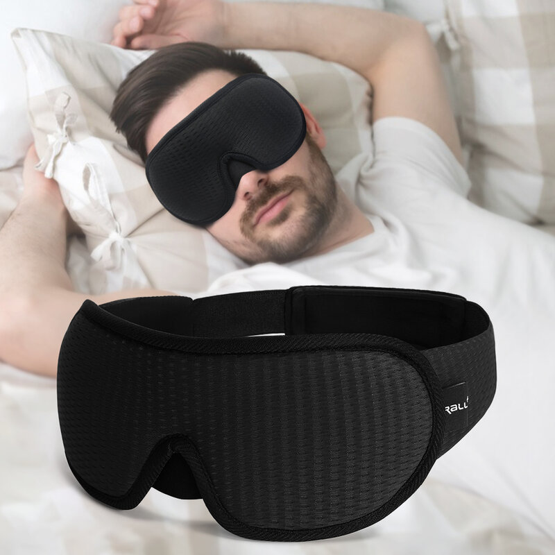 قناع النوم ثلاثية الأبعاد للسفر ، ومنع ، قناع النوم الخفيف للعيون ، لينة النوم المعونة ، تنفس اييشادي ، ليلة سلابماكر