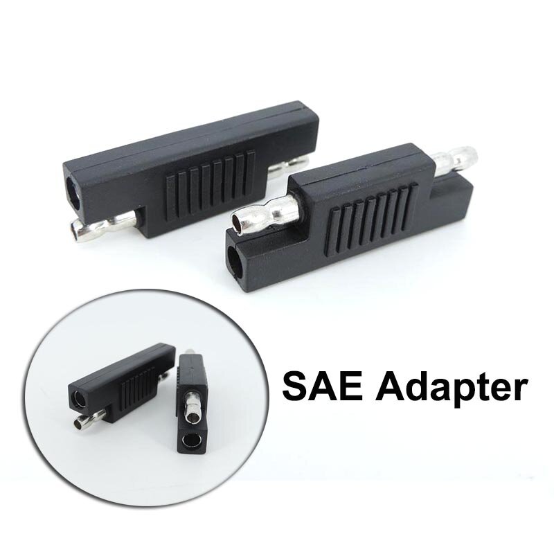 12/24V Solar Panel SAE male head Polarity Reverse Adapter Connector Battery Power Charger For Quick Disconnect Cable