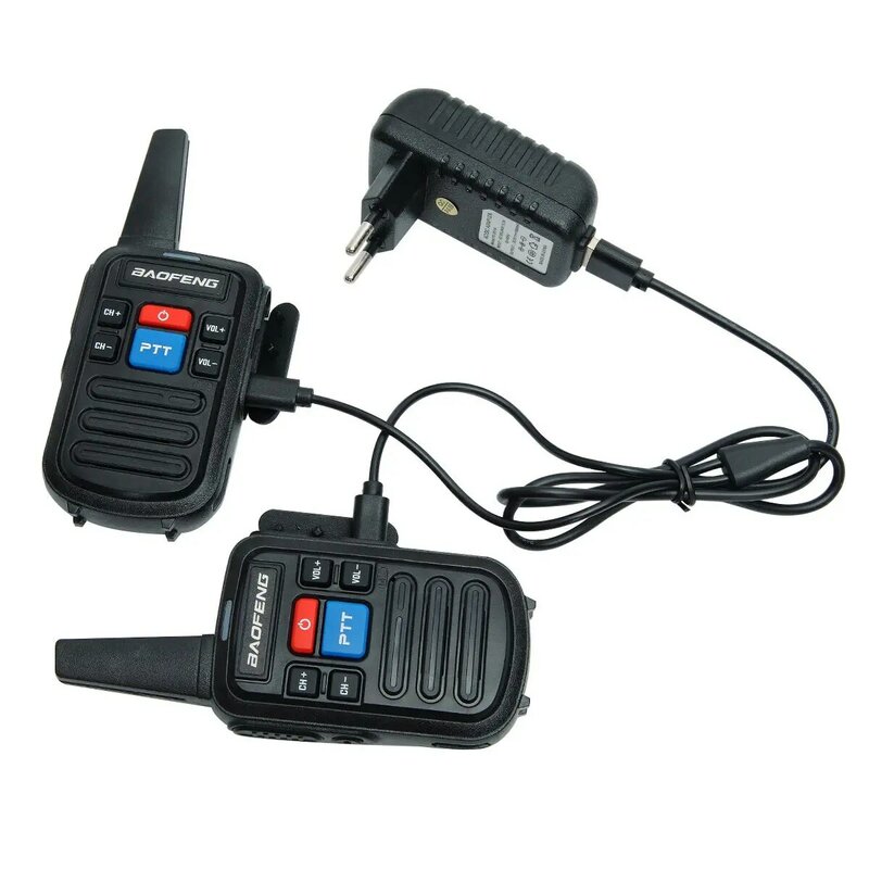 Baofeng BF-C50 Mini Walkie Talkie para crianças, rádio portátil Ham, UHF Dual Band Transceiver, 2pcs