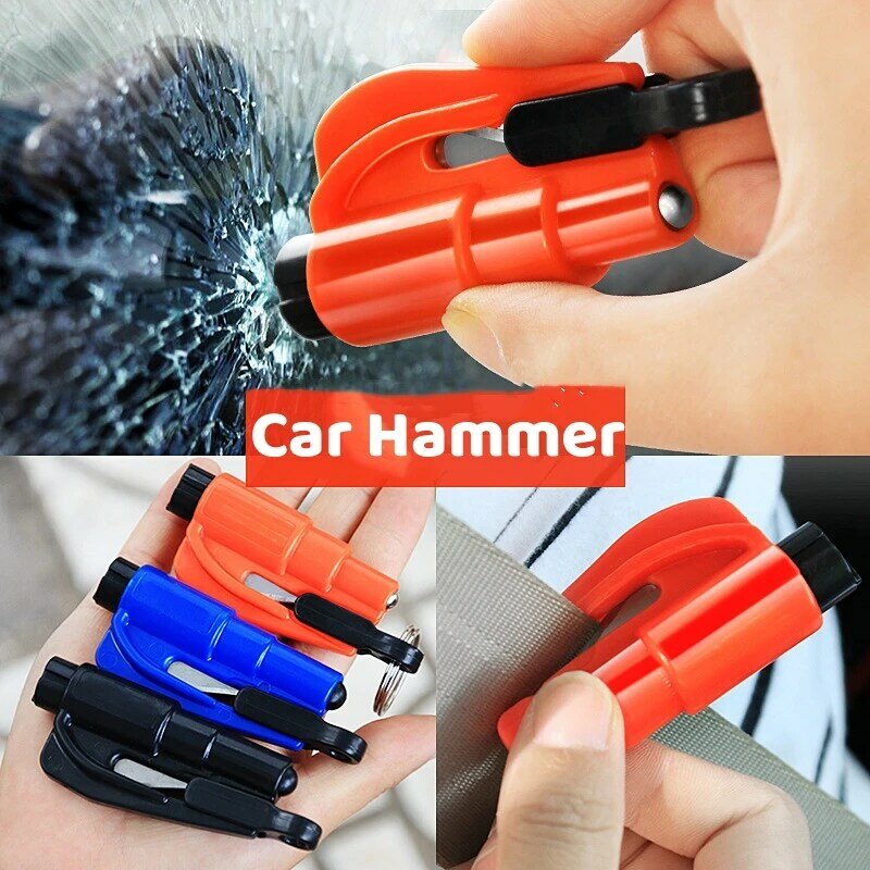 Car Hammer Multifunctional Lifesaving Hammer for Auto Emergency Escape Hammer Car Glass Broken Window Car Gadget