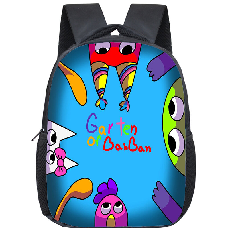 Lightweight Garten Of BanBan Print Cartoon School Bag for Boys And Girl High Quality Kindergarten Bag for Preschool Kids Bookbag