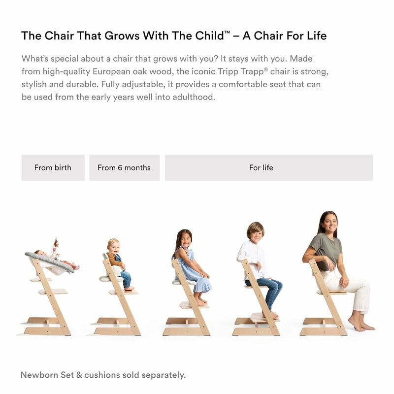 High chair, convertible chair for toddlers, children and adults - includes baby set, removable carrier for 6-36 months
