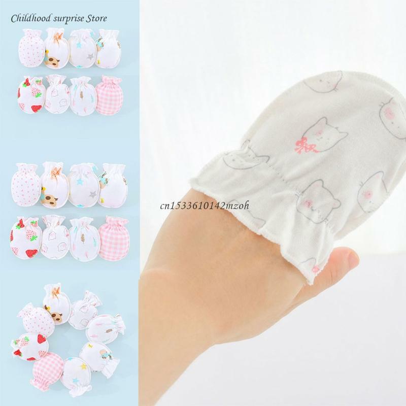 Rękawiczki jednym palcem dla chłopców i dziewcząt wieku 0–5 miesięcy. Bawełniane rękawiczki dla niemowląt. Dropship
