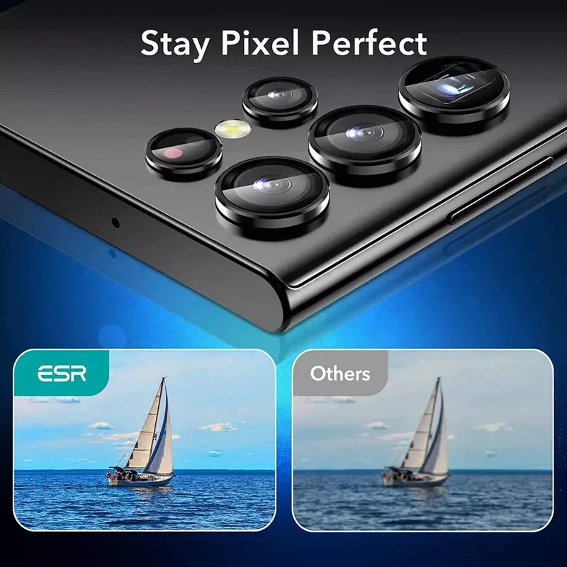 Kamera Metallring schutz für Samsung Galaxy S23 Ultra Kamera Objektiv Film S23ultra zurück gehärtetes Glas