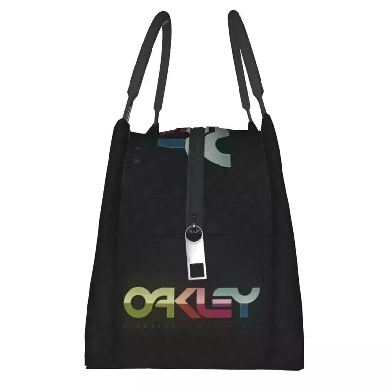 Oakleys-Bolsa de almuerzo con aislamiento para mujer, bolso térmico reutilizable para el almuerzo, Picnic de trabajo