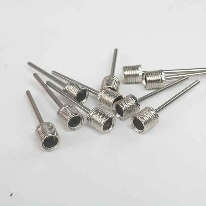 10PCS Stainless Steel Pump Pin Sports Ball Inflating Pump Needle Soccer Inflatable Air Valve Adaptor For Football Basketball
