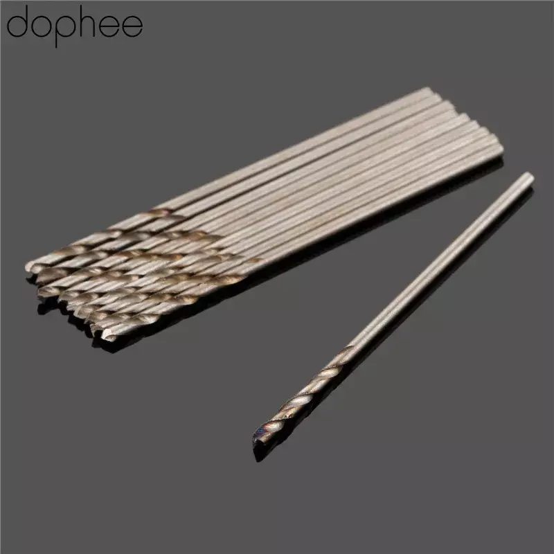 Dophee 0,5-3,5 мм 10 шт. спиральные сверла из быстрорежущей стали набор высокоскоростных стальных бит микро-прямой хвостовик инструменты для древесины для электрических дрелей