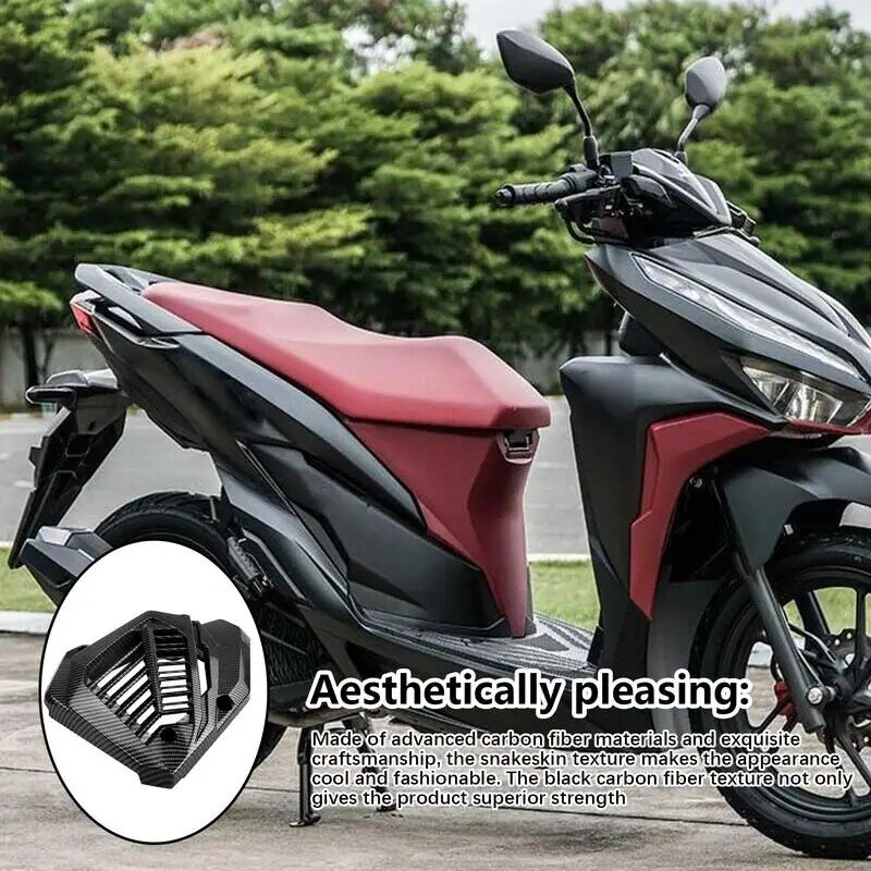 Carbon Fiber Motorcycle Water Tank Cover, Proteção elegante e Performance Upgrade, Click150