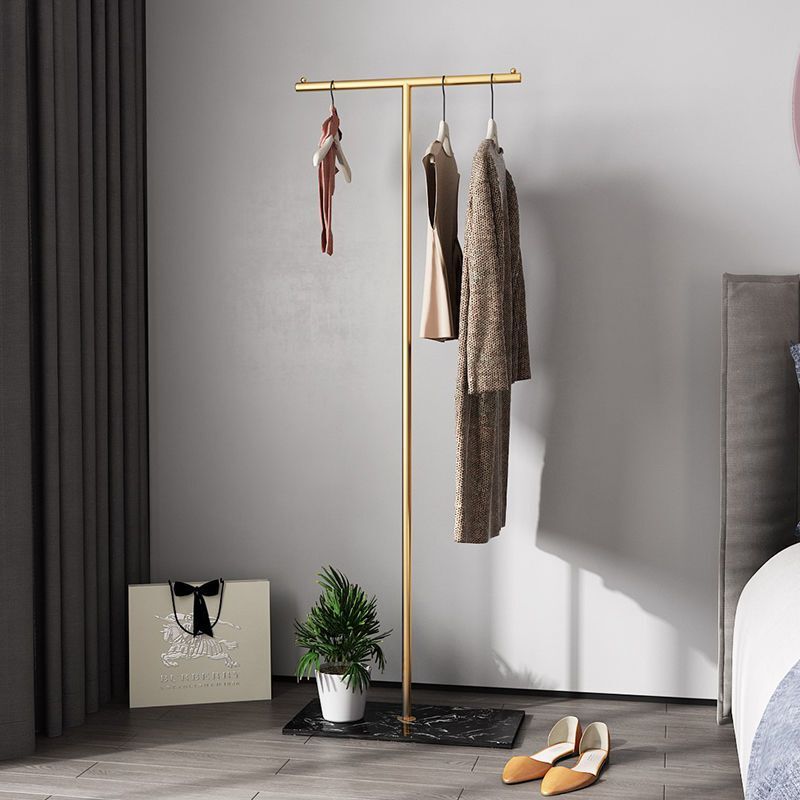 Light luxury clothes rack, clothes rack, floor to ceiling bedroom, marble hanging clothes rack, simple living room, household