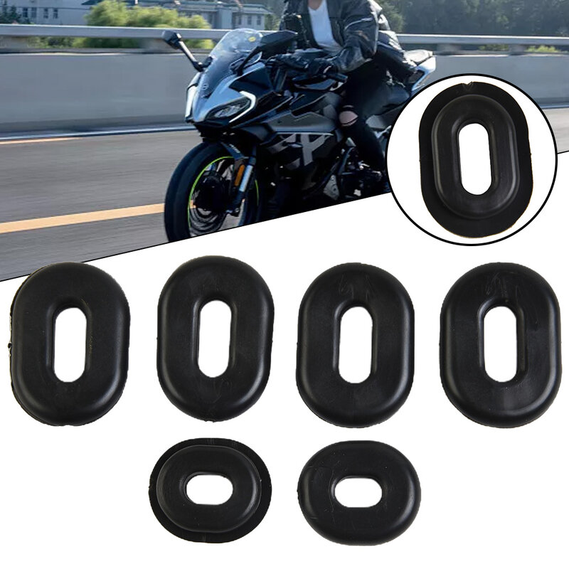 6 szt. Akcesoriów motocyklowych owiewki pokrywa boczna owalne przelotki do Honda CB CL SL XL100 CB CT SL TL XL125 CB200