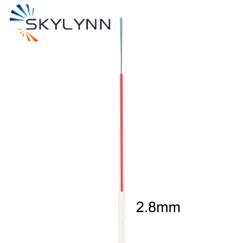 Cable de caída de doble funda para interior y exterior, Cable aéreo de 2,8mm, 3,0mm, 3,3mm, 4,0mm, 5,0mm, 6,0mm