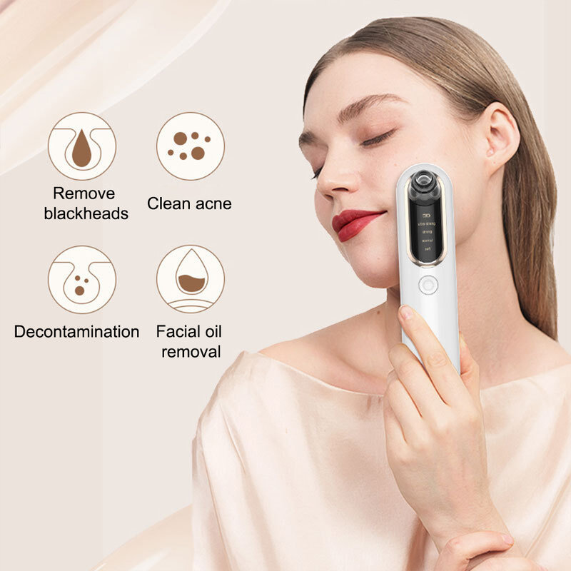 2 ABS Portable Blackhead Remover Vacuum For Easy Operation ABS Made Pore Cleaner Facial Light Weight