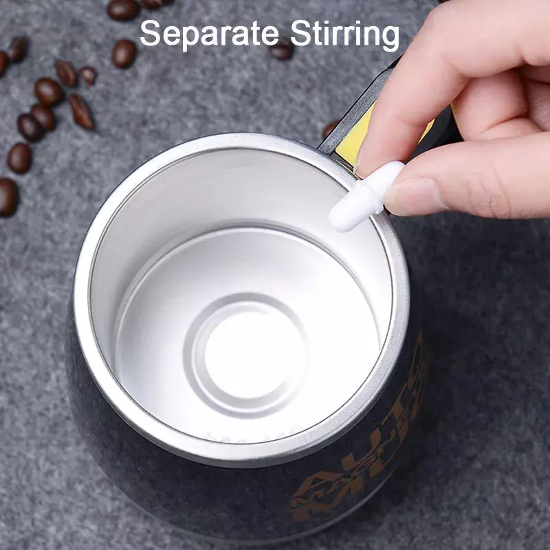 Новая автоматическая Магнитная чашка для самоперемешивания, чашка из нержавеющей стали 304 для смешивания кофе и молока, умный миксер, термочашки
