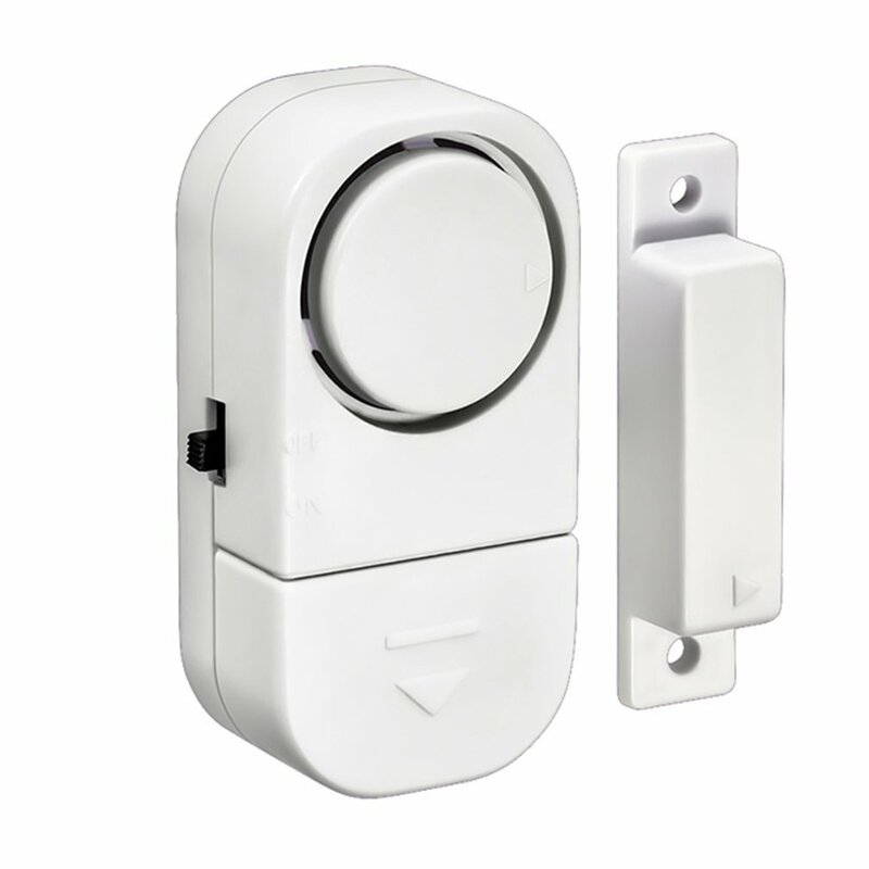 Alarm pencurian pintu jendela rumah nirkabel, sistem keamanan sensor magnetik berdiri sendiri ringan dan independen