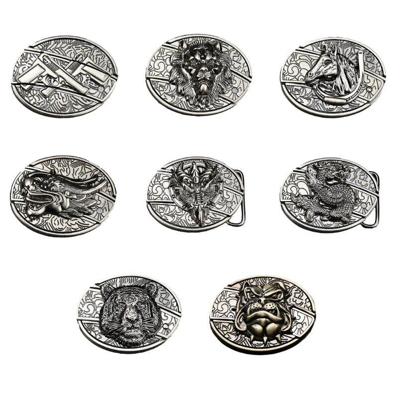 Alloy Belt Buckle for Waist Belt Replacement Cowboy Clothing Accessories