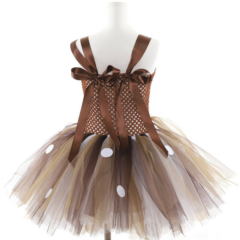 女の赤ちゃんのための鹿の衣装,ハロウィーンのためのクリスマスドレス,トナカイのスカート,誕生日の王女の衣装