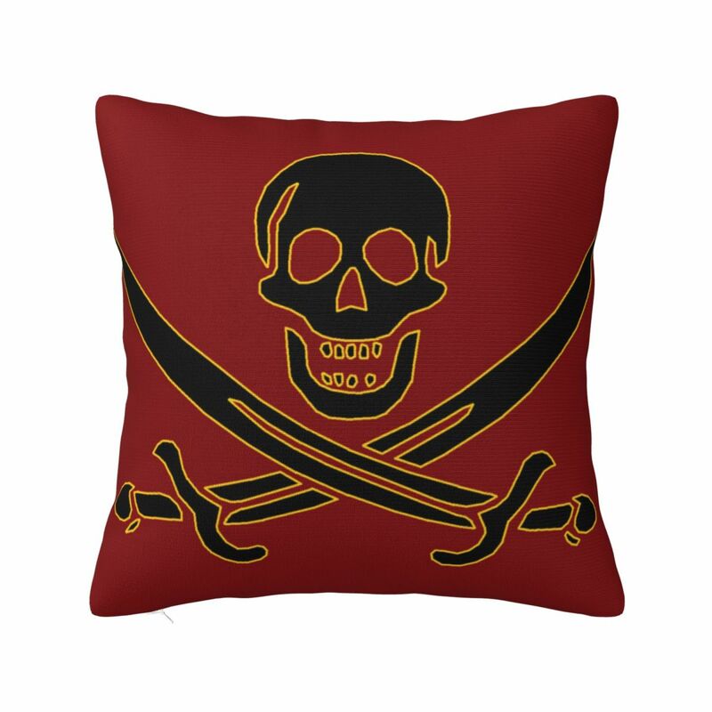 Federa quadrata Jolly Roger Flag per cuscino da tiro per divano