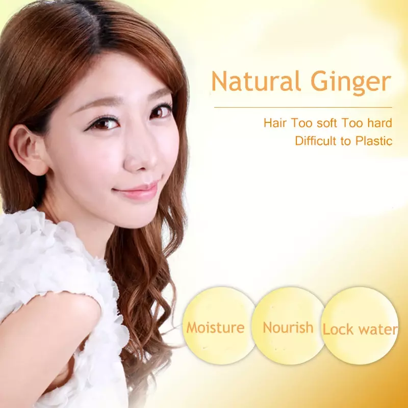 Ginger Hair Treatment Mask, Condicionador Suave, Produto de Beleza, Reparação Hidratante, Cabelos Danificados Secos, 500ml