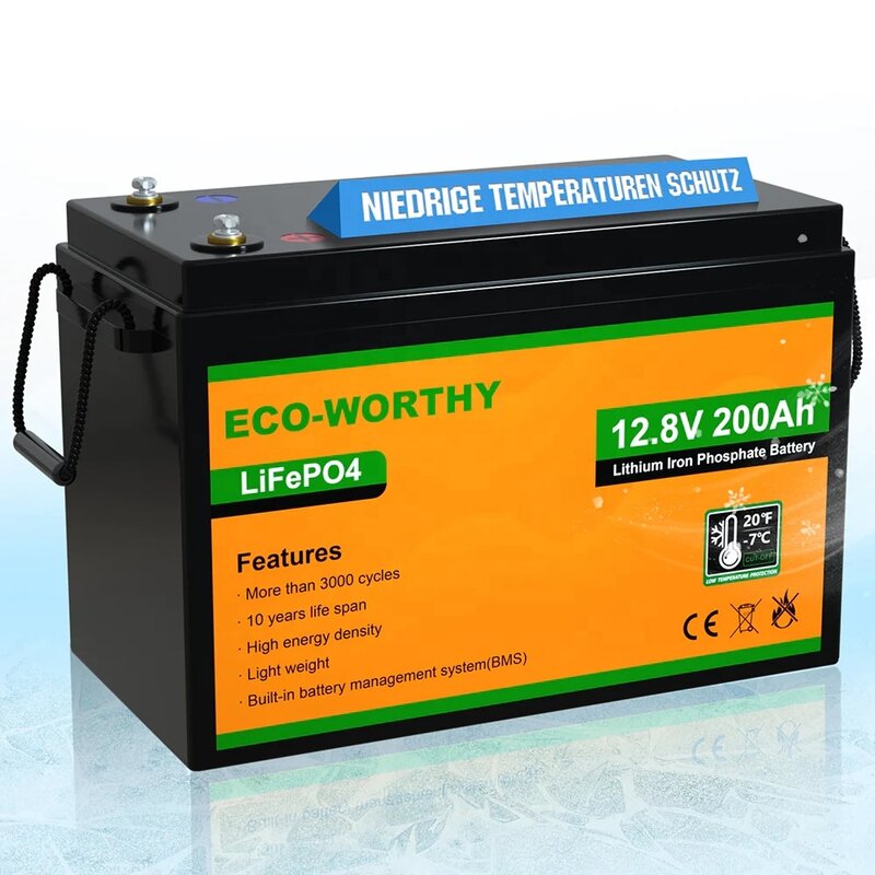 Bateria exterior do armazenamento de energia, ciclo Eco-amigável, de alta qualidade, profundo, 12V, 200Ah
