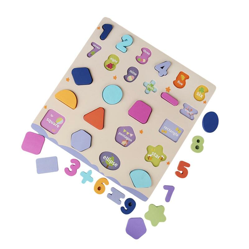 Preschool Learning Puzzle Early Learning Educational Toy Hand Eye Coordination Puzzles Board for Girls Boys Gifts Kids Birthdays