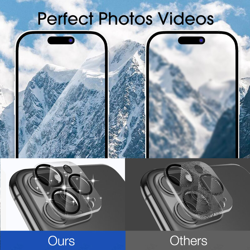 Vidrio templado para iPhone 15 Plus Pro Max, Protector de cámara trasera, antiarañazos, ultrafino, lente trasera, películas de vidrio para iPhone 15