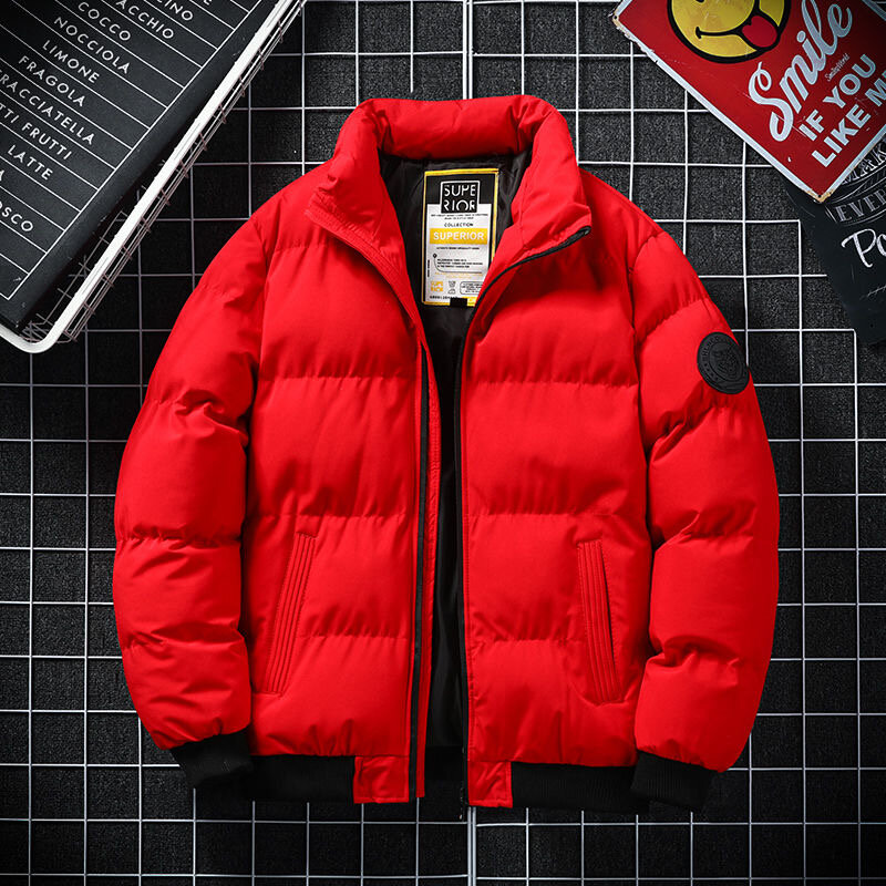 2023 Autumn and Winter New Classic Fashion Solid Color Down Jacket Men's Casual Loose Thick Warm High Quality Plus-Size Coat