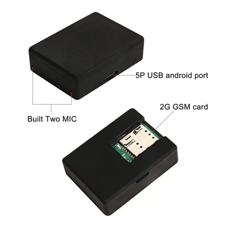 Lokalizator system śledzenia pojazdów GSM aktywowany głosem chroniący przed zgubieniem portfel alarmowy lokalizator kluczy lokalizator USB Mini Tracker GPS
