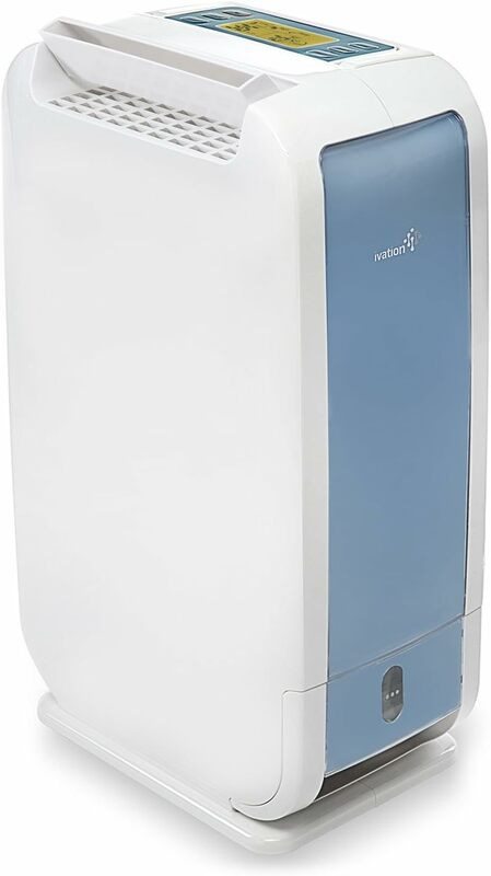 Ivation 13-Pint Small-Area Desiccant Dehumidifier Compact and Quiet - With Continuous Drain Hose for Smaller Spaces, Bathroom