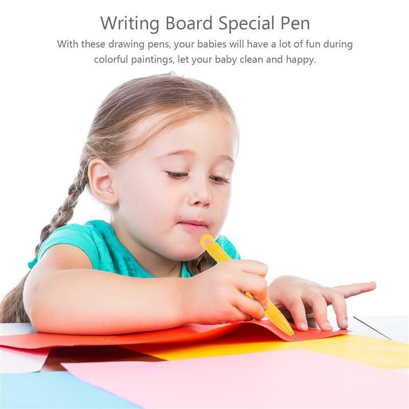 6pcs Magnetic Drawing Board Pens Writing Board Special Pens Baby Painting Music Drawing Doodle Toys Pen Magnetic Palette Pens