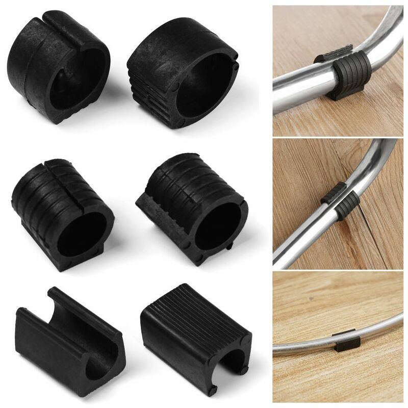 10Pcs Durable U Shaped Chair Leg Pad Useful Non-slip Tube Caps Anti-front Tilt Damper Stool Pipe Clamp Glides Floor Protector