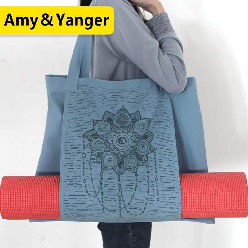 Borsa per tappetino da yoga in tela di cotone resistente