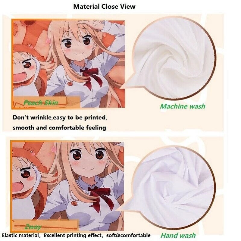 Sarung bantal badan peluk permainan Anime 50x180cm Dakimakura kulit persik sarung bantal cetak sisi ganda