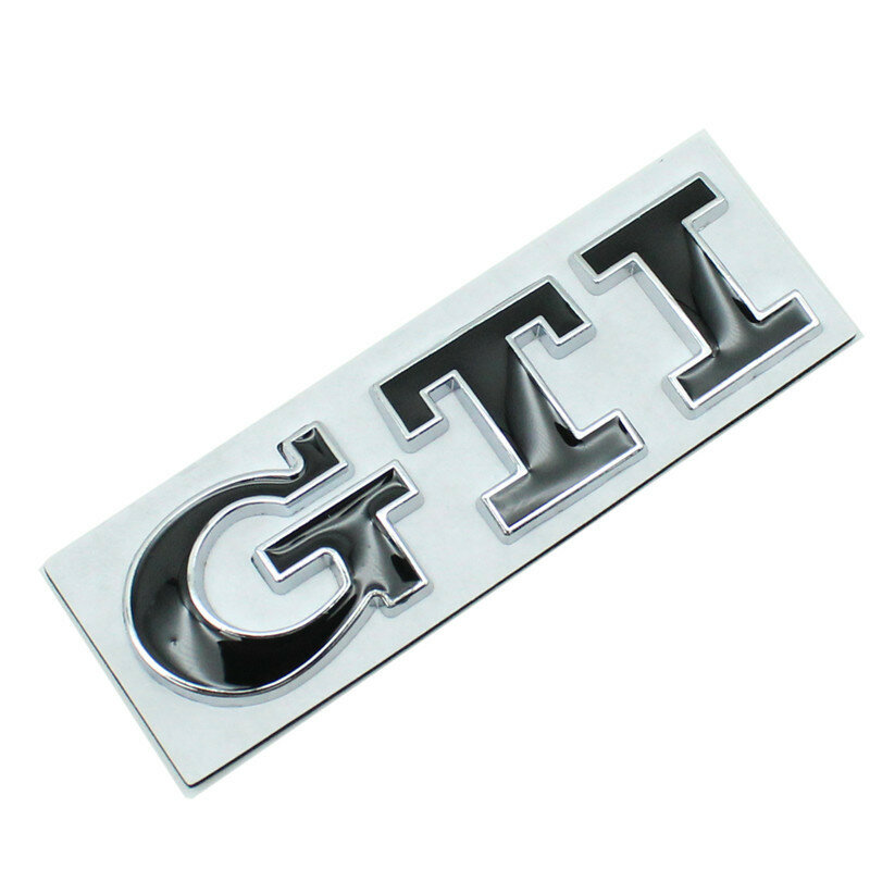 Emblema do carro do metal 3D para o tronco traseiro, emblema da grade dianteira, adesivo para VW GTI, Polo, Jetta, Tiguan, Passat, Golf 3, 4, 5, 6, 7, MK3, MK4, MK5, MK6, MK7