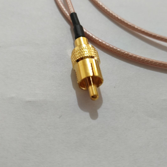 RG316 Kabel RCA stecker auf 3,5mm Männlichen Doppel track RF Zopf Caox Jumper Kabel