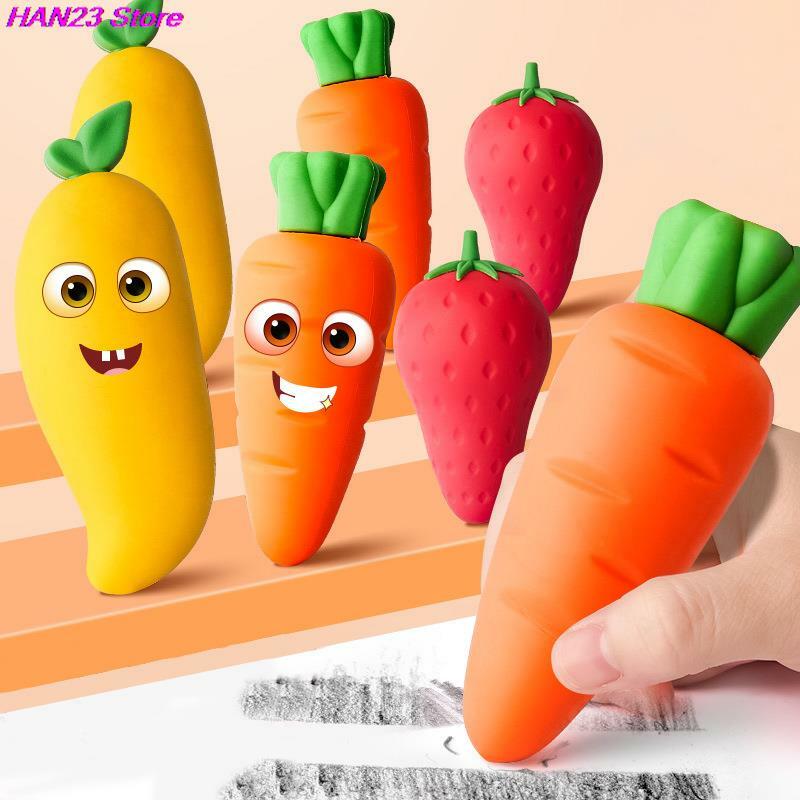 Duża kreatywna marchewkowa gumka do Mac Fruit unikatowa i urocza papeteria szkolne artykuły biurowe dla dzieci ołówek ucznia gumka prezent