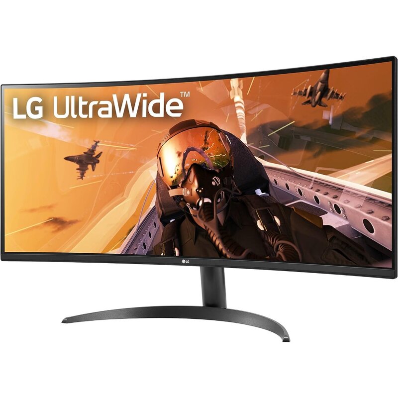 34WP60C-B 34-Inch 21:9 Curved UltraWide QHD (3440x1440) VA Display with sRGB 99% Color Gamut and HDR 10