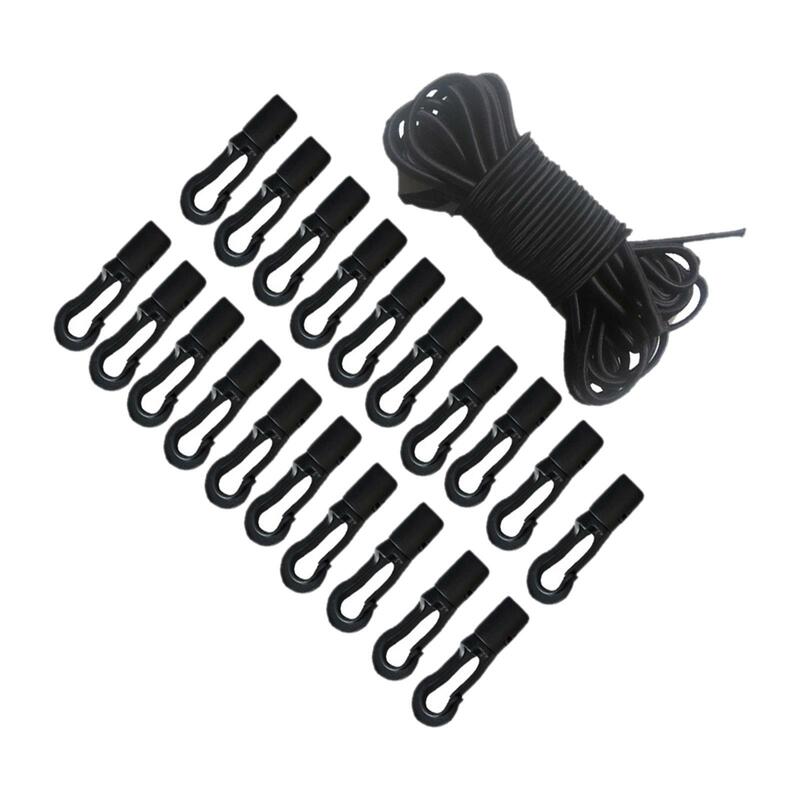 バックルコード付きの弾性ロープ、カヌーおよびカヤック用コード