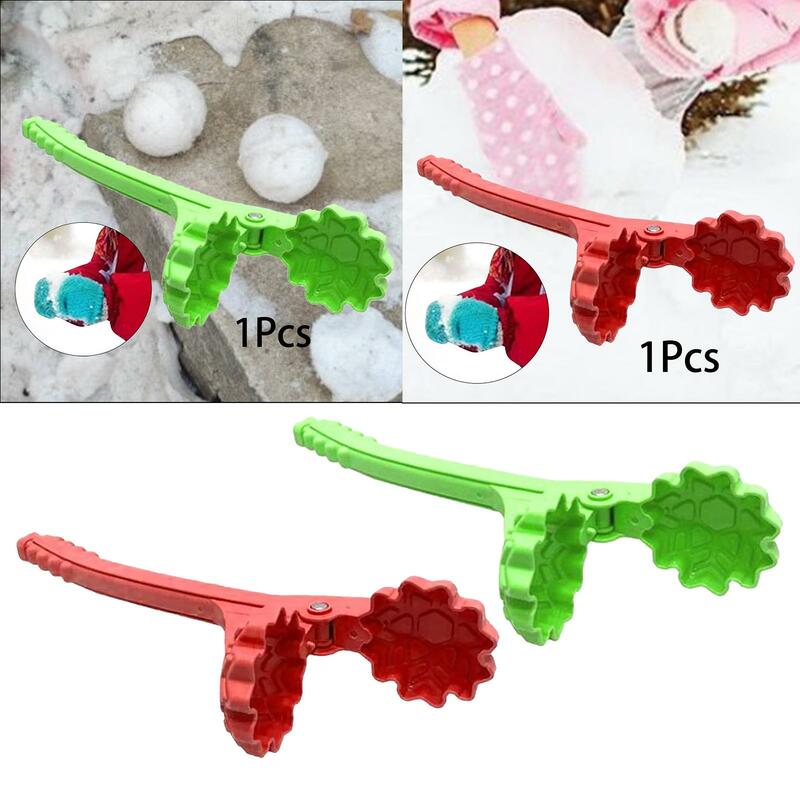 Clip de bola de nieve portátil para niños y niñas, herramientas para Hacer bolas de arena en forma de copo de nieve, juguete de nieve, Invierno