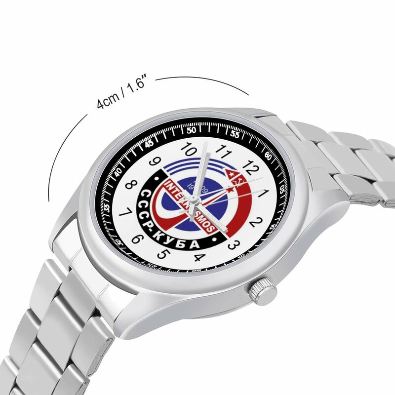 CCCP-InterkoSMOS Programa Espacial Soviético Relógio De Quartzo, Promoção Científica, Relógio De Pulso Legal, Relógio De Pulso De Ginásio Design Inoxidável Para Rapaz