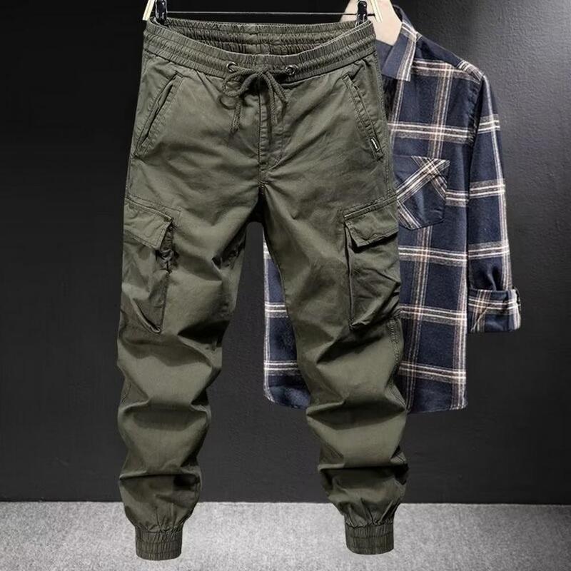 Pantaloni Cargo da uomo pantaloni sportivi Hip Hop con coulisse pantaloni sportivi con fascia alla caviglia Harajuku estivi pantaloni Harem Casual da uomo Streetwear