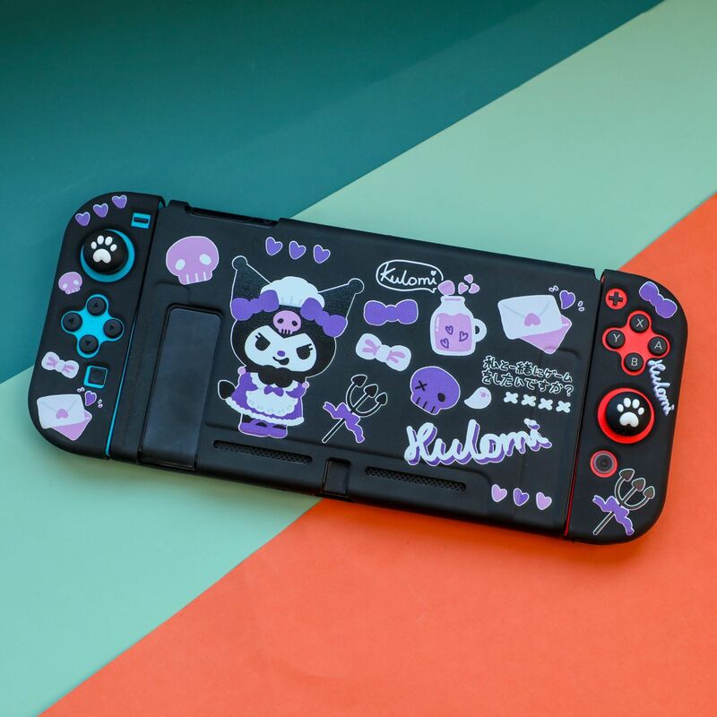 Funda blanda de TPU de dibujos animados Kuromi StellaLou para Nintendo Switch, controlador de consola de juegos NS, accesorios para juegos
