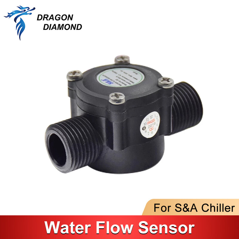 Przełącznik przepływu wody czujnik dla S & A przemysłowy agregat chłodniczy do grawerowania laserowego CO2 wysokiej jakości HL-12 CW3000 CW5000 CW5200