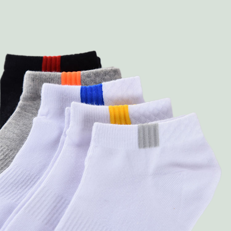 10pieces=5pair/lot Summer Cotton Man Short Socks Fashion Breathable Man Boat Socks Comfortable Casual Socks Male White Hot