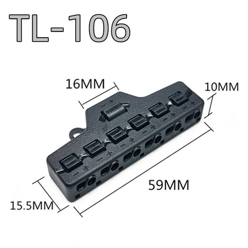6 Ports Quick Splitter Out Line Splitter Quick Connect Out Line Splitter Lighting LED Strip Model Lghts Railway Layout