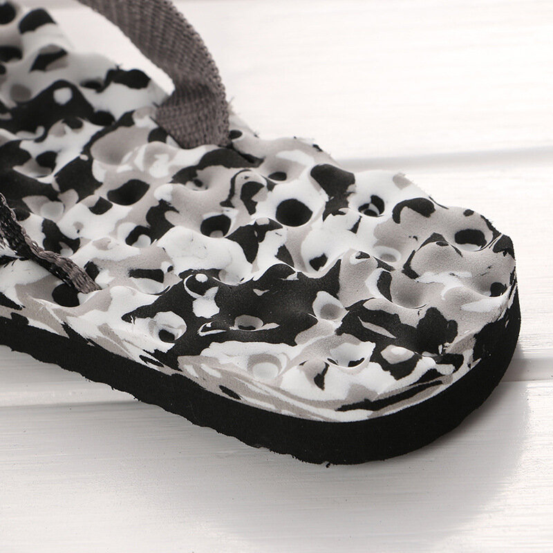 2023 Street Men Summer Flip Flops Beach Sandals Anti-Slip Indoor Outdoor Casual Flat Shoes High Quality Home Slippers For Men