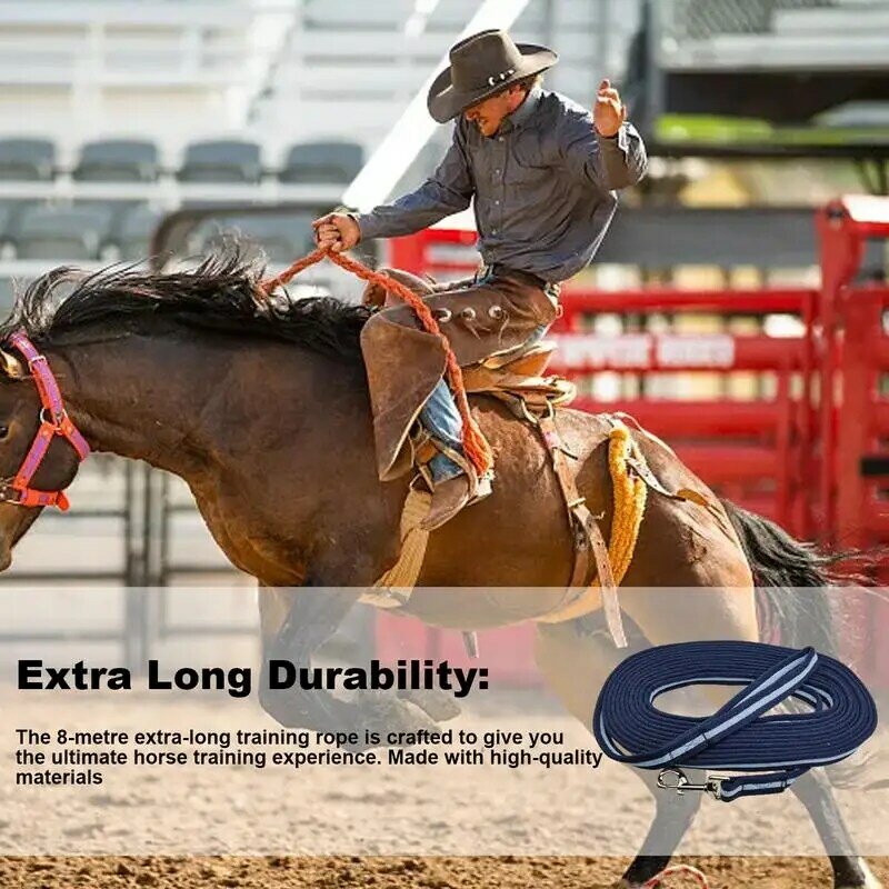 Equine Lead for Training, Entusiastas a cavalo, Exercício de precisão, longo, confortável