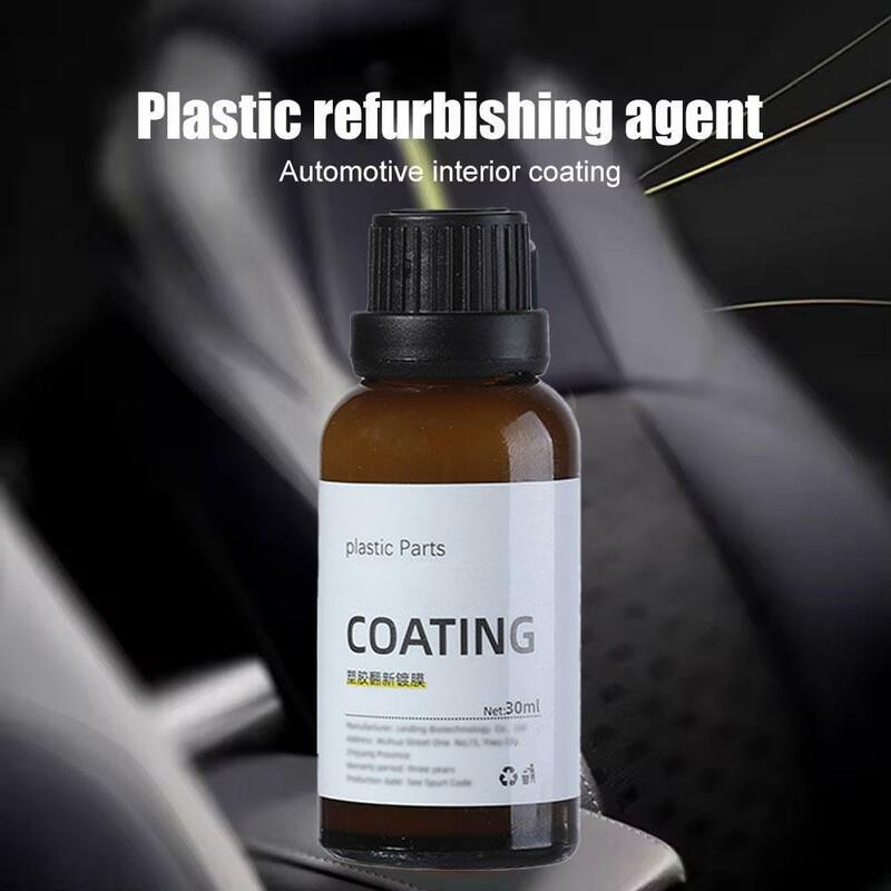 Limpiador de plástico reacondicionado para coche, restauración de salpicadero, cristal, mantiene limpio, agente de revestimiento de pulido, G4g1, 30ml