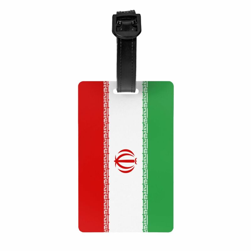Flag Of Iran Luggage Tags for Travel Suitcase Privacy Cover ID Label